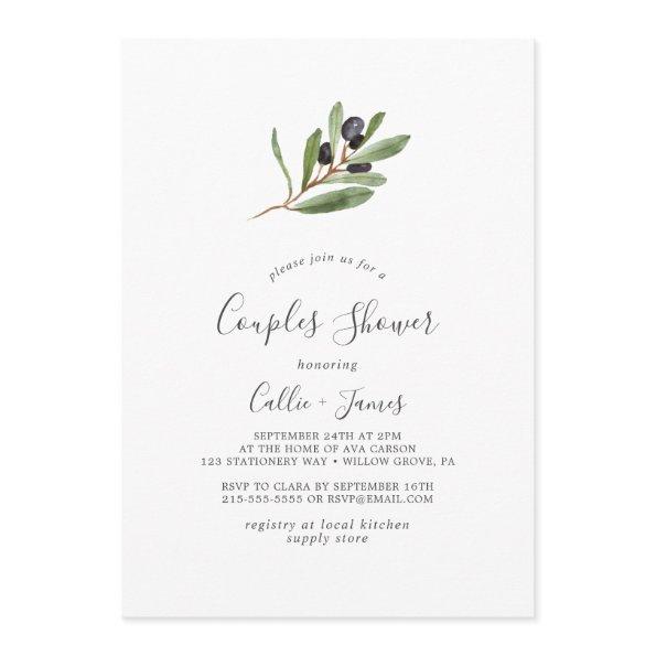 Modern Olive Branch Couples Shower