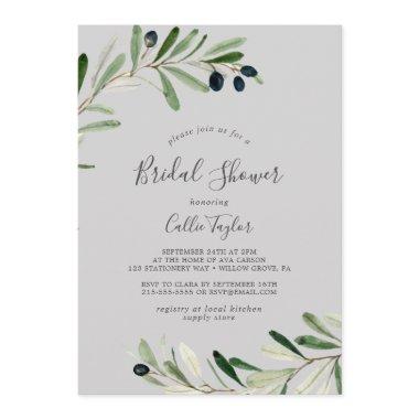 Modern Olive Branch | Gray