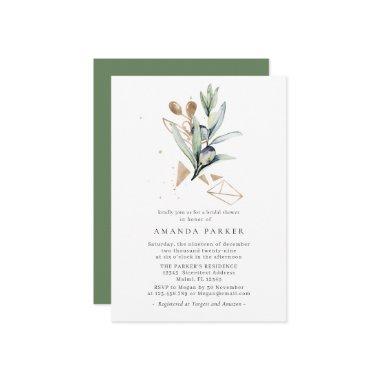 Modern Olive Golden Branch