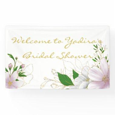 Modern Outlined Soft Pink  Banner