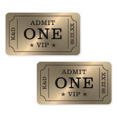Modern Party Admission Ticket - Gold Enclosure