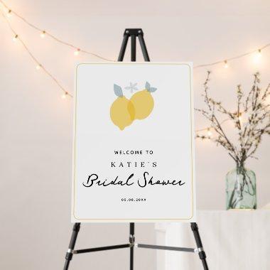 Modern Pastel Citrus Lemons  Sign