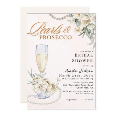 Modern Pearls and prosecco floral