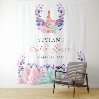 Modern Petals & Prosecco Succulent  Tapestry