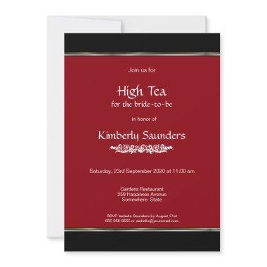 Modern Red High Tea