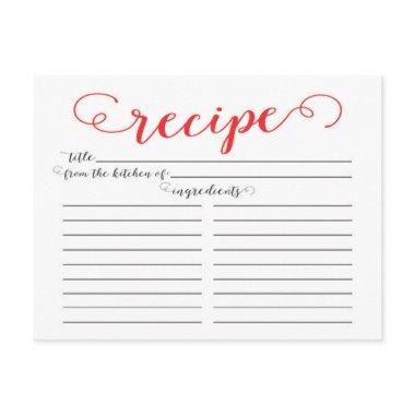 Modern Red Script  Recipe