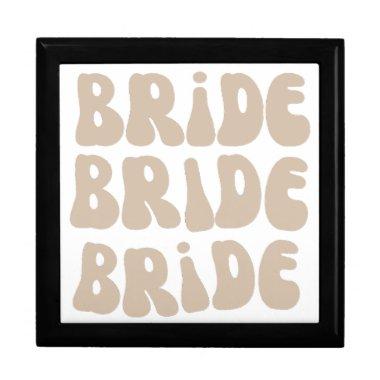 Modern Retro Bride Bachelorette Party Vintage Gift Box