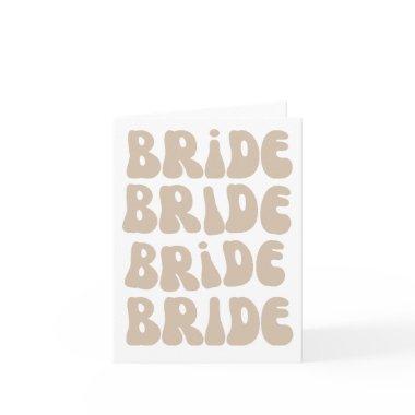 Modern Retro Bride Bachelorette Party Vintage Invitations