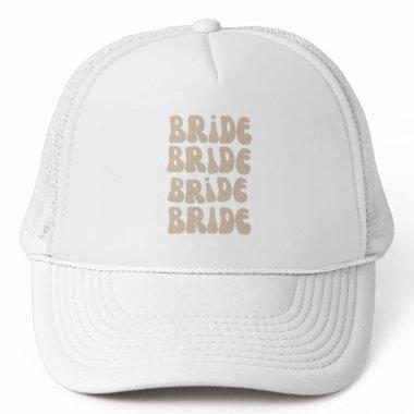 Modern Retro Bride Bachelorette Party Vintage Trucker Hat