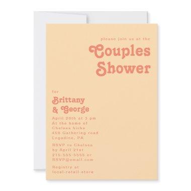 Modern Retro | Orange Cream Couples Shower