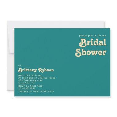 Modern Retro | Teal Horizontal