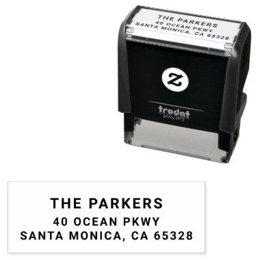 Modern Return Address Self Inking Stamp