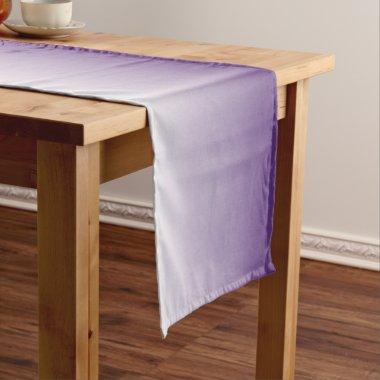 modern romantic summer lilac ombre purple short table runner