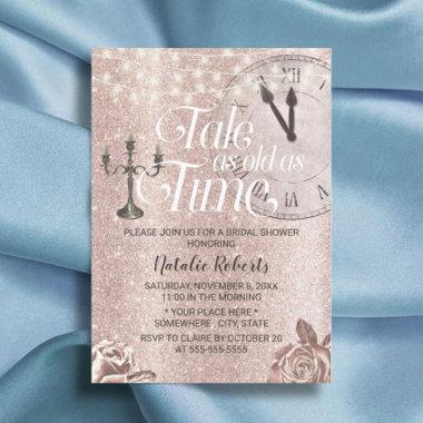 Modern Rose Gold Floral Fairy Tale