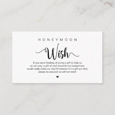 Modern Rustic Farm themed, Honeymoon Wish Enclosu Enclosure Invitations