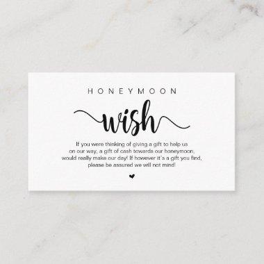 Modern Rustic Farm themed, Honeymoon Wish Enclosure Invitations