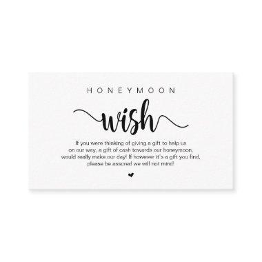 Modern Rustic Farm themed, Honeymoon Wish Enclosure Invitations