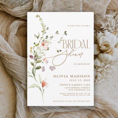 Modern Script Boho Flower Garden