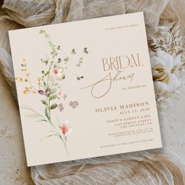 Modern Script Boho Flower Garden