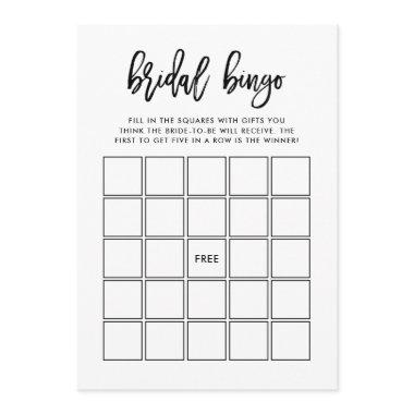 Modern Script | Bridal Shower Bingo Game Invitations