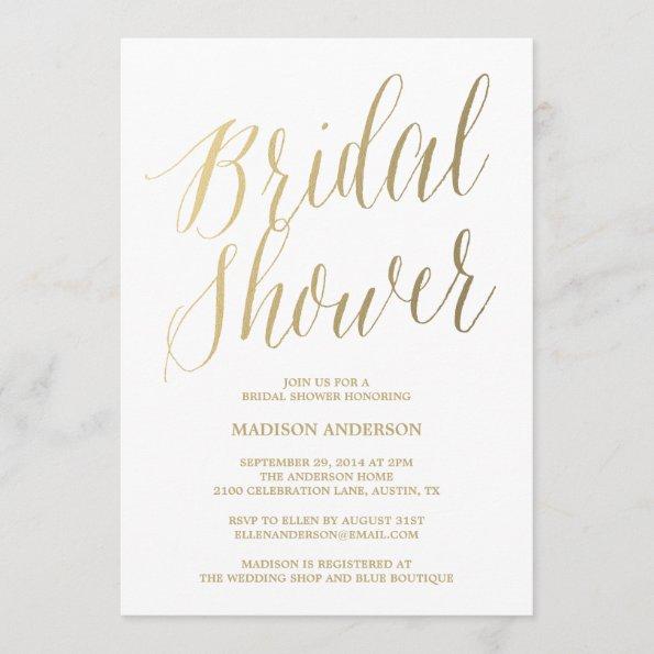 Modern Script | Bridal Shower Invitations
