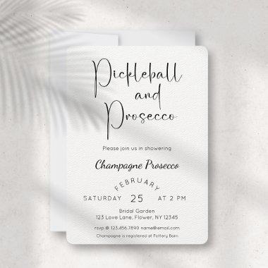 Modern Script  Pickleball & Prosecco