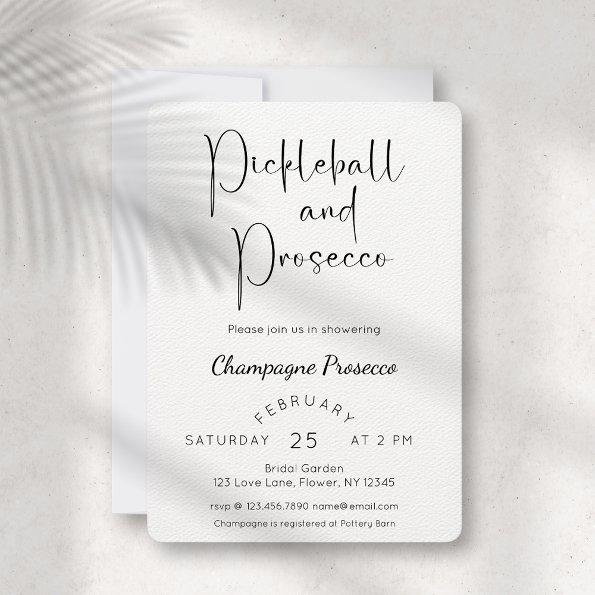 Modern Script  Pickleball & Prosecco