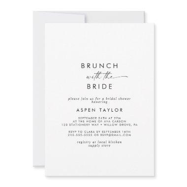 Modern Script Brunch with the Bride