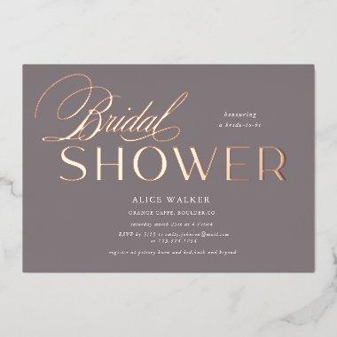 modern script elegant  foil