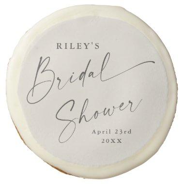 Modern Script Ivory Boho  Sugar Cookie