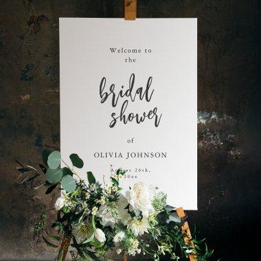 Modern Script Minimalist  Welcome Foam Board