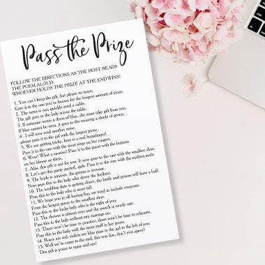 Modern Script Pass the Prize  Game