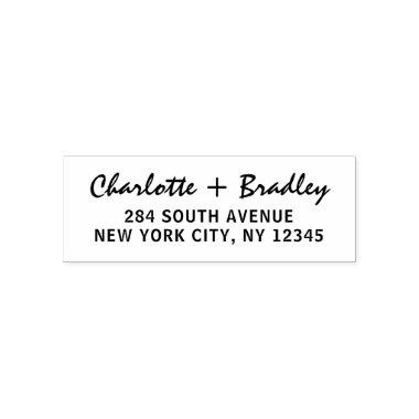 Modern Script Professional Personal Return Address Self-inking Stamp