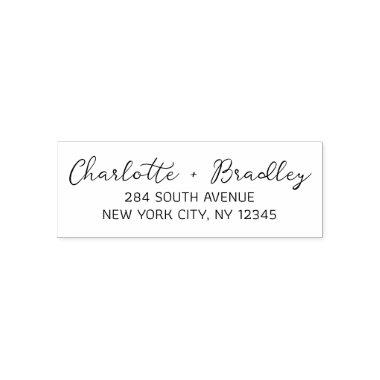 Modern Script Professional Personal Return Address Self-inking Stamp
