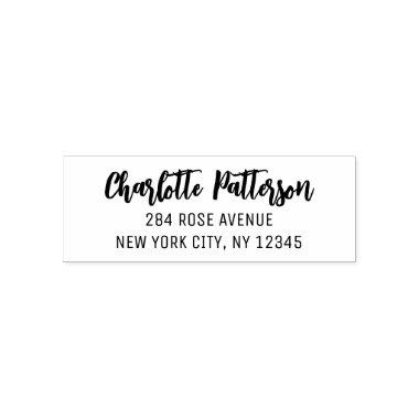 Modern Script Professional Personal Return Address Self-inking Stamp