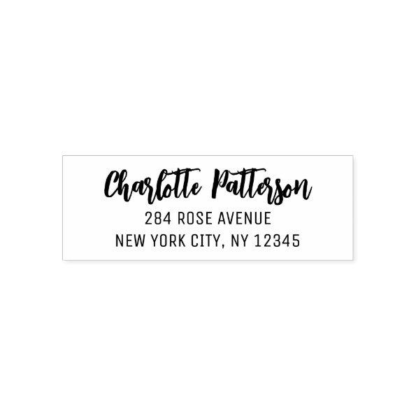 Modern Script Professional Personal Return Address Self-inking Stamp