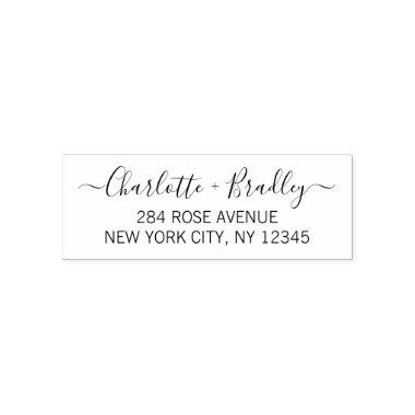 Modern Script Professional Personal Return Address Self-inking Stamp