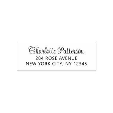 Modern Script Professional Personal Return Address Self-inking Stamp