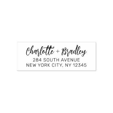 Modern Script Professional Personal Return Address Self-inking Stamp