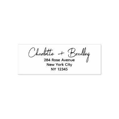Modern Script Professional Personal Return Address Self-inking Stamp