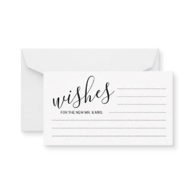 Modern Script Wedding Advice and Wishes Invitations