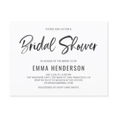 Modern Simple Brush  Invitation Post
