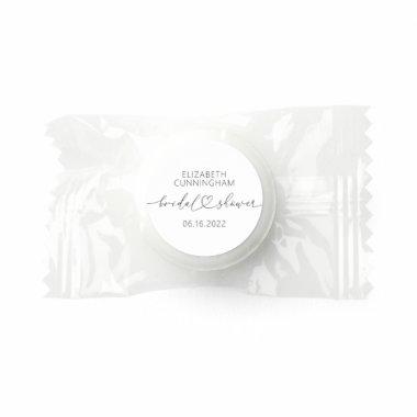 Modern Simple Elegant Minimal Heart Bridal Shower Life Saver® Mints