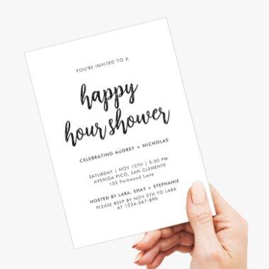 Modern Simple Happy Hour Couple