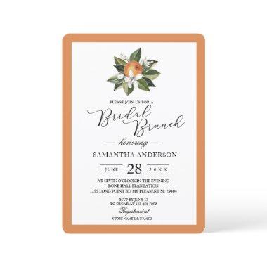 Modern Simple Orange & Green Leaf