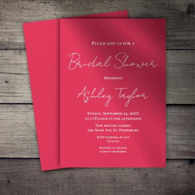 Modern Simple Script Viva Magenta
