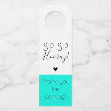 Modern Sip Sip Hooray Pop the top tags Elegant