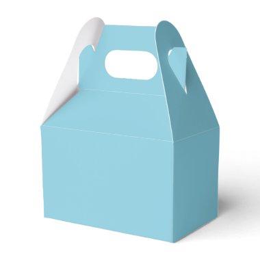 Modern Solid Blue Simple Chic Elegant Favor Boxes