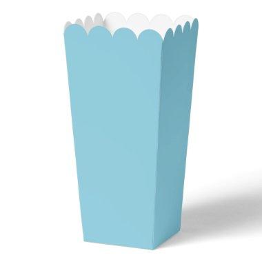 Modern Solid Blue Simple Chic Elegant Favor Boxes