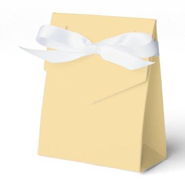 Modern Solid Yellow Simple Chic Elegant Favor Boxes